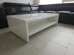 Te koop witte salontafel, Huis en Inrichting, Tafels | Salontafels, 50 tot 100 cm, Glans, 100 tot 150 cm, Gebruikt