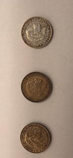 Zilveren guldens uit 1 uit 1964 en 2 uit 1965, Postzegels en Munten, Munten | Nederland, Koningin Juliana, Zilver, Losse munt