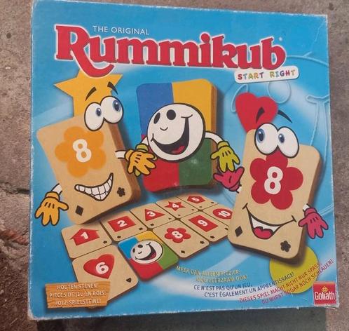 Houten Rummikub junior, mijn eerste Rummikub, Hobby en Vrije tijd, Gezelschapsspellen | Overige, Gebruikt, Ophalen of Verzenden