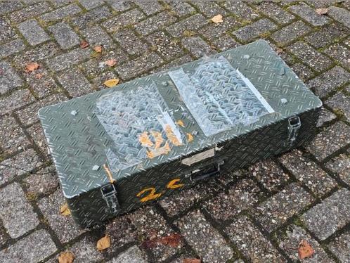 NL leger traanplaat kist aluminium groen 873918cm, Verzamelen, Militaria | Algemeen, Ophalen