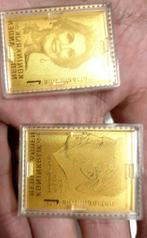 24 karaat gouden postzegel, Postzegels en Munten, Edelmetalen en Baren, Goud, Ophalen of Verzenden
