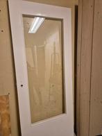 Stompe binnendeur met glas opknapdeur klusdeur, Ophalen, Gebruikt, Minder dan 80 cm, Binnendeur