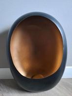 Mooie, hoge windlicht van Richmond in ovale vorm (egg), Ophalen of Verzenden, Gebruikt, Zwart, 50 tot 75 cm