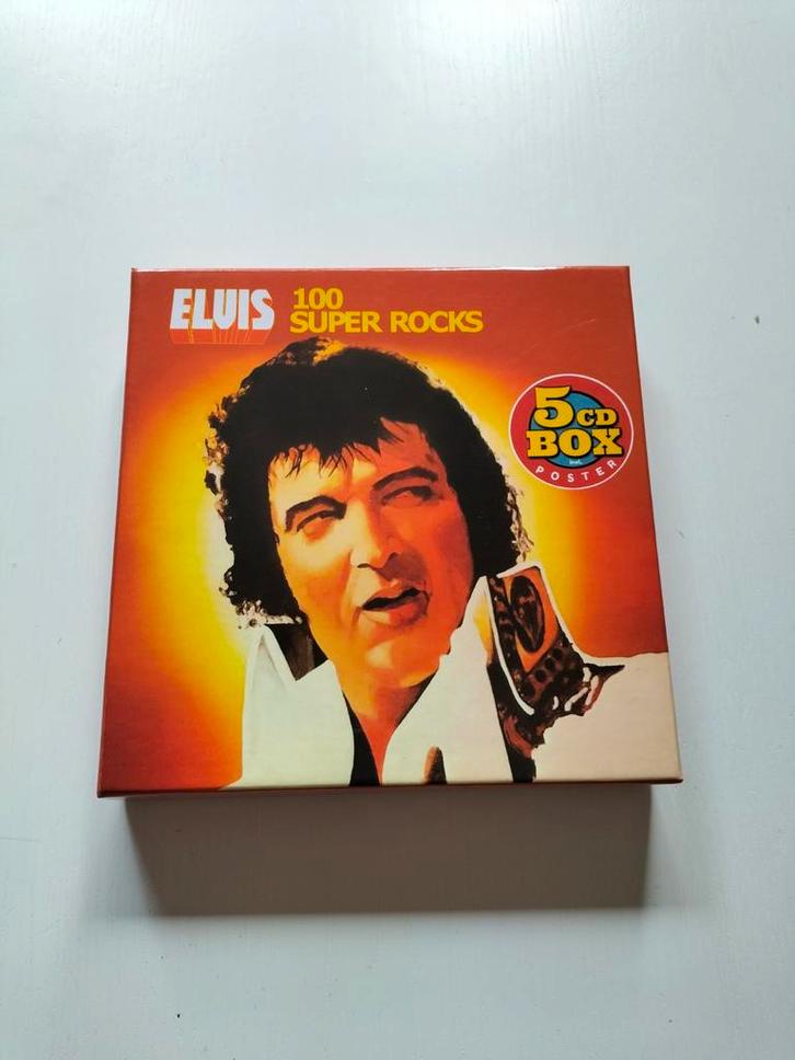 Elvis Presley 5cd box "100 SUPER ROCKS", Cd's en Dvd's, Cd's | Rock, Zo goed als nieuw, Ophalen of Verzenden