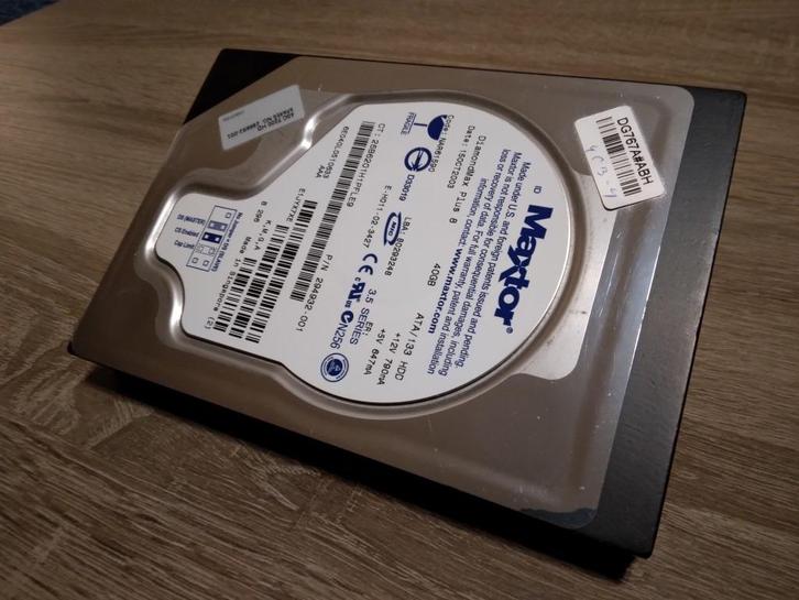 40 GB harddisk - Maxtor, Computers en Software, Harde schijven, Gebruikt, Desktop, Intern, HDD, SATA, Ophalen