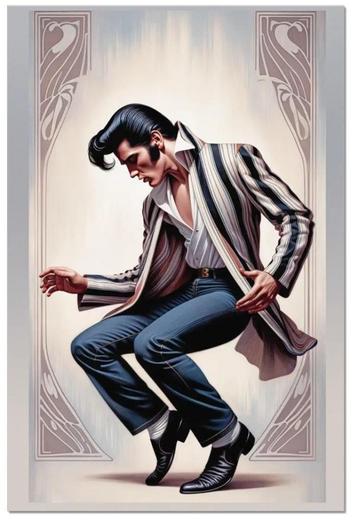 Unieke Elvis Presley Muziek Poster Affiche