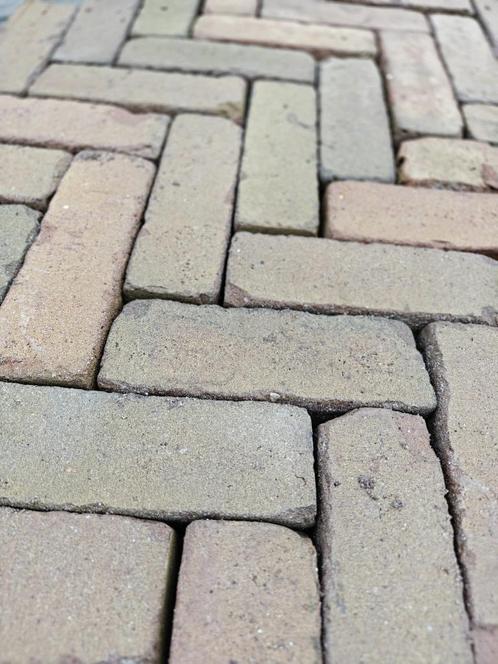 Geel bruin getrommelde Dikformaten D1, Tuin en Terras, Tegels en Klinkers, Nieuw, Klinkers, Beton, 10 m² of meer, Ophalen