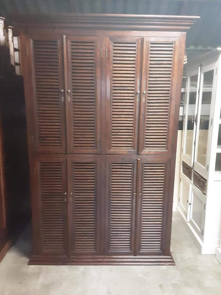 Leg/opbergkast., Huis en Inrichting, Kasten | Kledingkasten, Zo goed als nieuw, 150 tot 200 cm, 25 tot 50 cm, Teakhout, Ophalen of Verzenden
