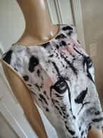 Nieuw topje in shifon ' leopard ' luipaard, Maat 38/40 (M), Bruin, Verzenden, Nieuw