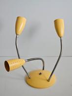 Vintage 3 arms flexibele RVS plavondlamp., Verzenden