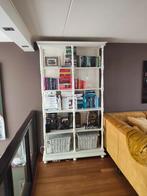 Witte open boekenkasten met halogeen verlichting, Ophalen of Verzenden, 25 tot 50 cm