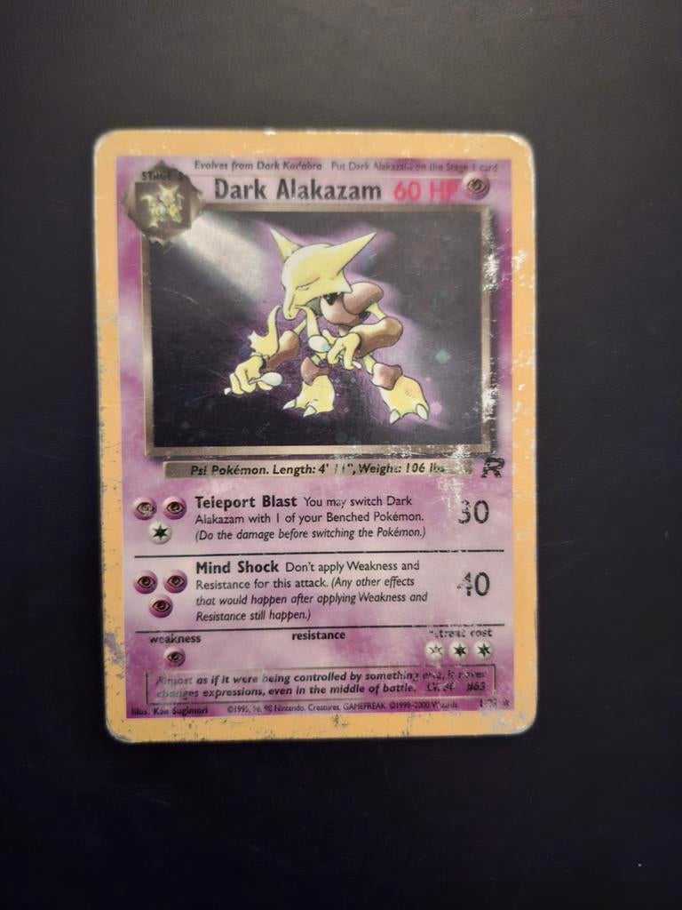 Dark Alakazam #1 Pokemon Team Rocket, Ophalen of Verzenden