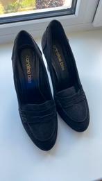 Caroline Biss pumps bijna gratis zgan mt 38 zwart suede leer, Ophalen of Verzenden, Zo goed als nieuw, Zwart