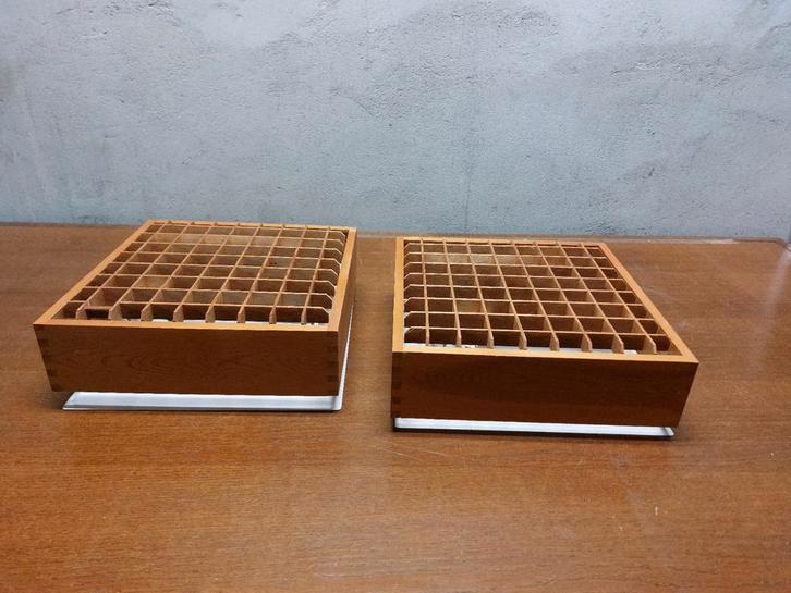 Vintage IKEA Plafondlampen - Set van 2, Huis en Inrichting, Lampen | Plafondlampen, Gebruikt, Hout, Kunststof, Metaal, Ophalen of Verzenden