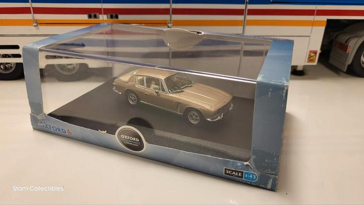 Oxford Jensen Interceptor Light Gold Metallic, Hobby en Vrije tijd, Modelauto's | 1:43, Gebruikt, Auto, Overige merken, Ophalen of Verzenden