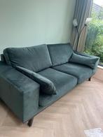 Donker groen velours 2,5 zits bank, Huis en Inrichting, Banken | Bankstellen, Ophalen, 75 tot 100 cm, 200 tot 250 cm
