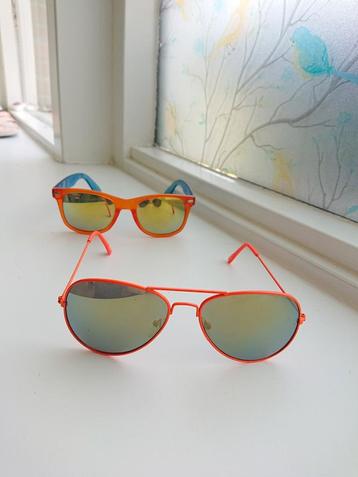 2 oranje zonnebrillen leuk voor koningsdag 