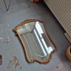 Oude spiegel, facet geslepen. Houten lijst, Ophalen, Gebruikt, 100 tot 150 cm, 75 tot 100 cm