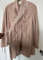 Cigno Nero , dun leren zomer / najaars jasje , 38, zgan, Zo goed als nieuw, Roze, Maat 36 (S), Cigno Nero