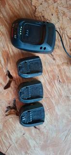 3 accu's 14,4  volt plus Acculader, Ophalen, Boormachine