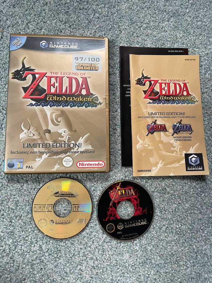 Zelda The Windwaker Limited Edition, Spelcomputers en Games, Games | Nintendo GameCube, Zo goed als nieuw, Avontuur en Actie, 1 speler