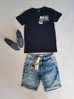 Gave blauwe SCOTCH & SODA jog jeans short mt 16/176.NIEUW!, Kinderen en Baby's, Kinderkleding | Maat 176, Broek, Verzenden, Jongen