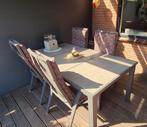Tiera outdoor tuinset Edo met hartman tuinkussens, Ophalen, 4 zitplaatsen, Aluminium, Zo goed als nieuw