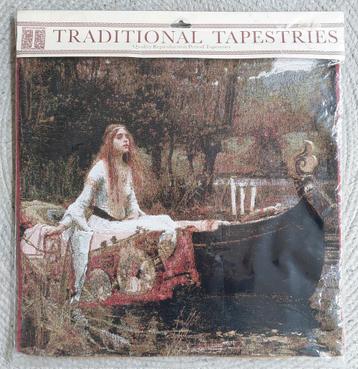 Lady o Shalott geweven kussensloop J W Waterhouse schilderij beschikbaar voor biedingen