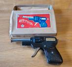 Blikken knalkurk pistool jaren 40/50 Japan (incl. doosje), Antiek en Kunst, Ophalen of Verzenden