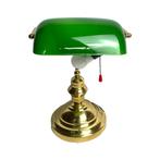 Vintage American Desk Lamp with Green Lamp Shade, Ophalen of Verzenden
