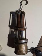 mijnwerkerslamp, carbidlamp, Antiek en Kunst, Ophalen of Verzenden