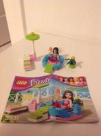 Lego Friends, Emma's zwembadje, Ophalen of Verzenden, Zo goed als nieuw, Complete set, Lego