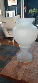 Pols potten melkglazen vaas, Huis en Inrichting, Woonaccessoires | Vazen, Ophalen, Gebruikt, Overige kleuren, Glas