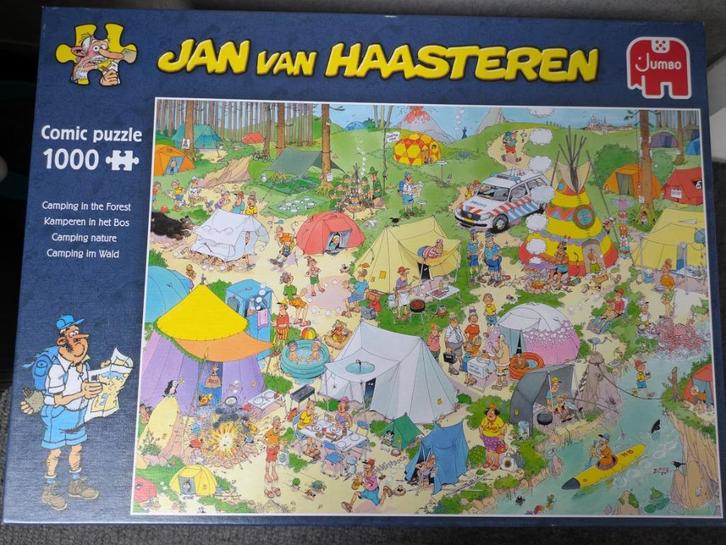 Jan van Haasteren puzzel Camperen 1000 stukjes [19086], Hobby en Vrije tijd, Denksport en Puzzels, Nieuw, Legpuzzel, 500 t/m 1500 stukjes