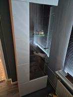 Mooie vitrinekast met glazen deuren, Huis en Inrichting, Kasten | Vitrinekasten, Ophalen, 50 tot 100 cm, Zo goed als nieuw, 150 tot 200 cm