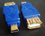 USB adapter USB A female - USB mini male NIEUW, Computers en Software, Pc- en Netwerkkabels, Ophalen of Verzenden, Nieuw
