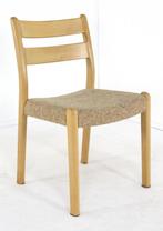 Set 6 eiken EMC stoelen vintage Deens gratis bezorging, Hout, -, Ophalen of Verzenden, -