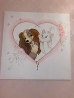 Disney Marie & lady wandpaneel schilderij, Schilderij, Zo goed als nieuw, 50 tot 75 cm, 50 tot 75 cm