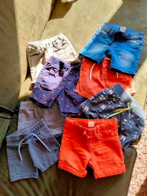 8 korte broekjes maat 74, Kinderen en Baby's, Babykleding | Maat 74, Zo goed als nieuw, Jongetje, Broekje, Ophalen of Verzenden