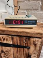 Vintage retro  delcon Franse wekkerradio wekker radio, Ophalen of Verzenden, Gebruikt, Digitaal
