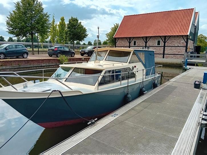 Polaris 800  werfscheepje met fris, eigentijds interieur..., Watersport en Boten, Motorboten en Motorjachten, Staal, Diesel, Ophalen