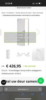 Nieuwe geluidswerende binnendeur met kozijn, Doe-het-zelf en Verbouw, Deuren en Horren, Ophalen, 80 tot 100 cm, Binnendeur, Nieuw