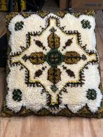 Vintage Smyrna Kussen, Ophalen of Verzenden, Gebruikt, Beige, Vierkant