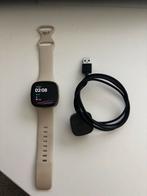 Fitbit Sense Wit/Goud, Sieraden, Tassen en Uiterlijk, Smartwatches, Gebruikt, Hoogte, Wit, Ophalen of Verzenden