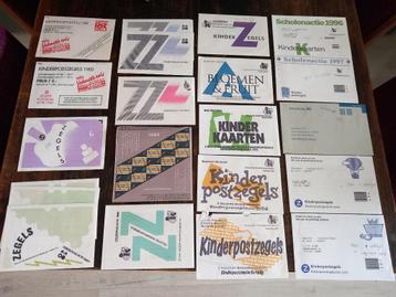 Te koop: velletjes kinderpostzegels 1982 tot 2010 beschikbaar voor biedingen