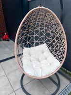 Hangstoel met kussens - Regenbestendig!, Tuin en Terras, Ophalen, Gebruikt, Aluminium