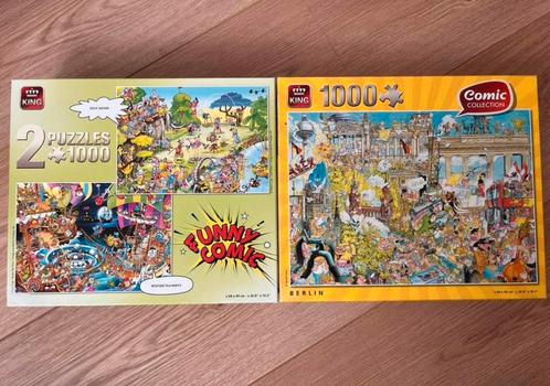 3 King Puzzels, Hobby en Vrije tijd, Denksport en Puzzels, Zo goed als nieuw, Legpuzzel, 500 t/m 1500 stukjes, Ophalen of Verzenden