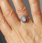 zilveren ring met natuurlijke Maansteen steen zilver 925, Sieraden, Tassen en Uiterlijk, Ringen, Nieuw, Met edelsteen, Ophalen of Verzenden