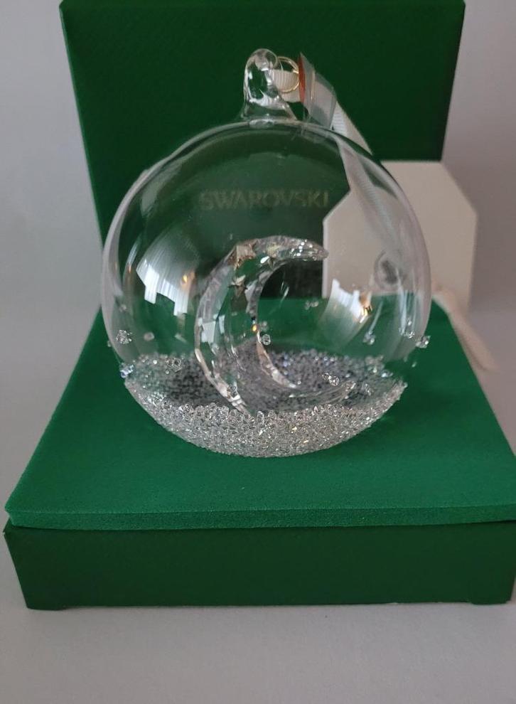 Swarovski 2025 Kerstbal Ornament, Lim Ed. Kristallijn Shop, Verzamelen, Swarovski, Nieuw, Figuurtje, Verzenden