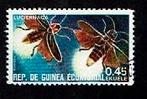 Fauna - Dieren - Vuurvlieg - Guinea Ecuatorial - 0.45 - gebr, Ophalen of Verzenden, Gestempeld, Dier of Natuur